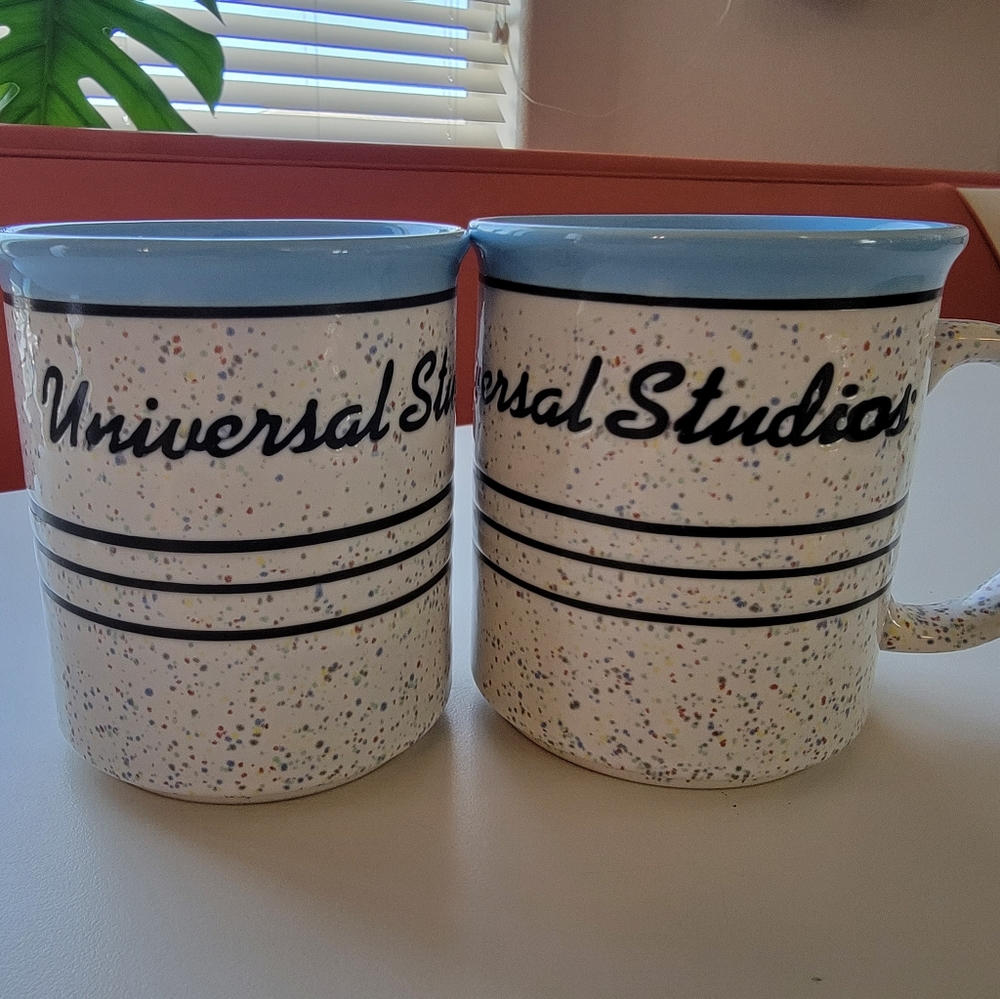 2 Vintage Universal Studios Stoneware Mugs